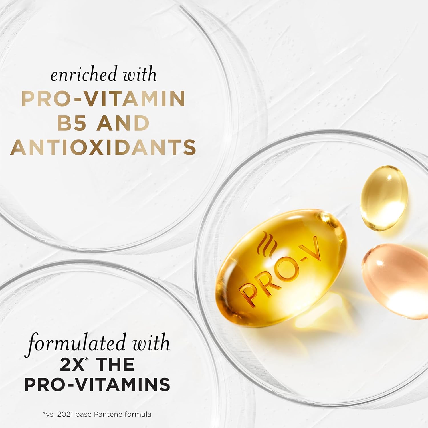 Pantene Shampoo & Conditioner Set, Daily Moisture Renewal - Pro-V Nutrients for Dry, Color-Treated, Straight to Curly Hair, 72-Hour Hydration & Softness, 52.8 Oz Total + Miracle Rescue Shot (0.5 Oz) - Image 5