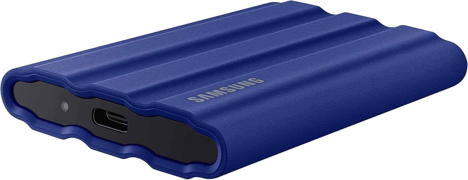 SAMSUNG T7 Shield 2TB Portable SSD, USB 3.2 Gen2, Rugged, IP65 Rated, for Photographers, Content Creators and Gaming, External Solid State Drive (MU-PE2T0R/AM, 2022), Blue - Image 4