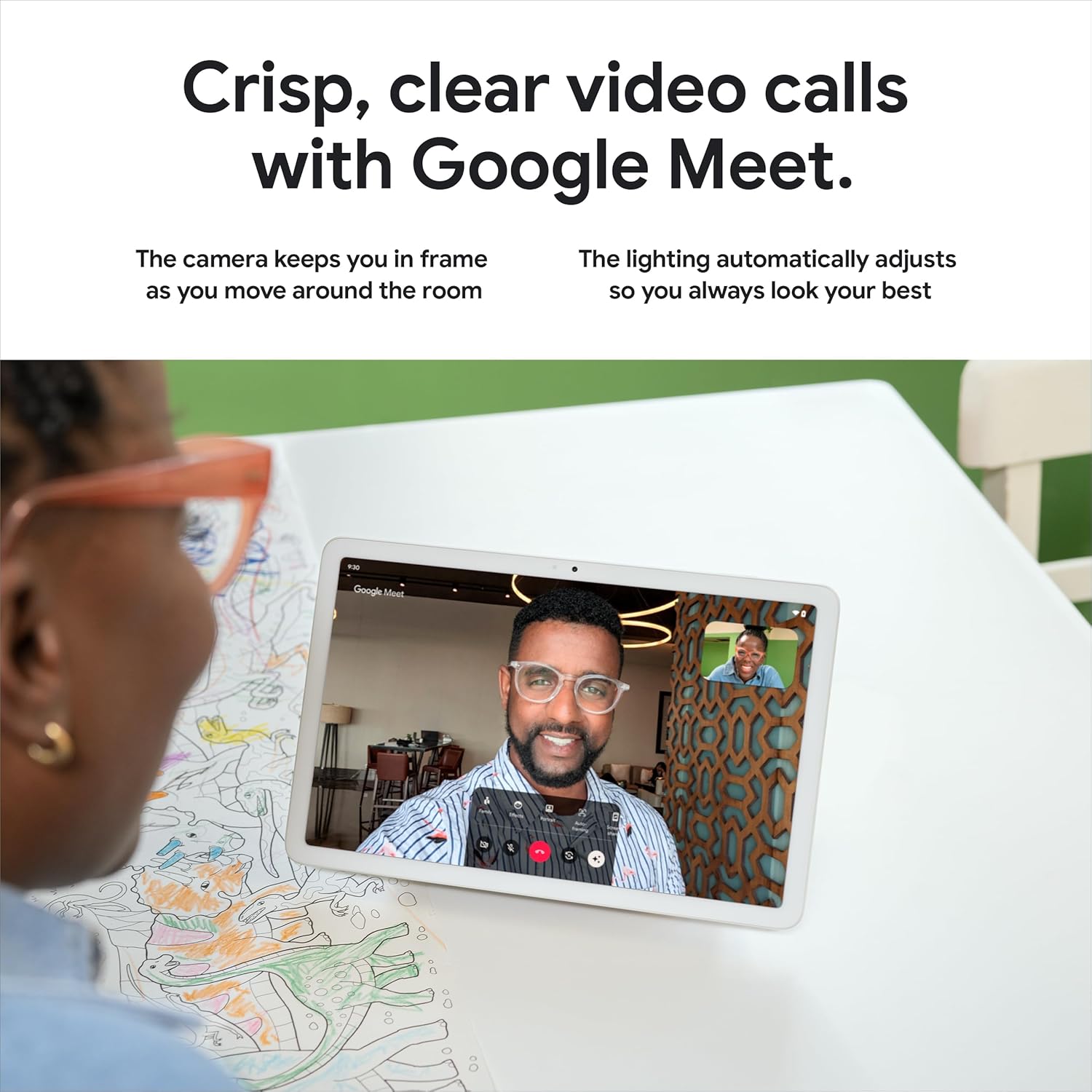 Google Pixel Tablet - Android Tablet with 11-Inch Screen and Extra-Long Battery Life - Porcelain - 8 GB RAM - 128 GB - Image 7