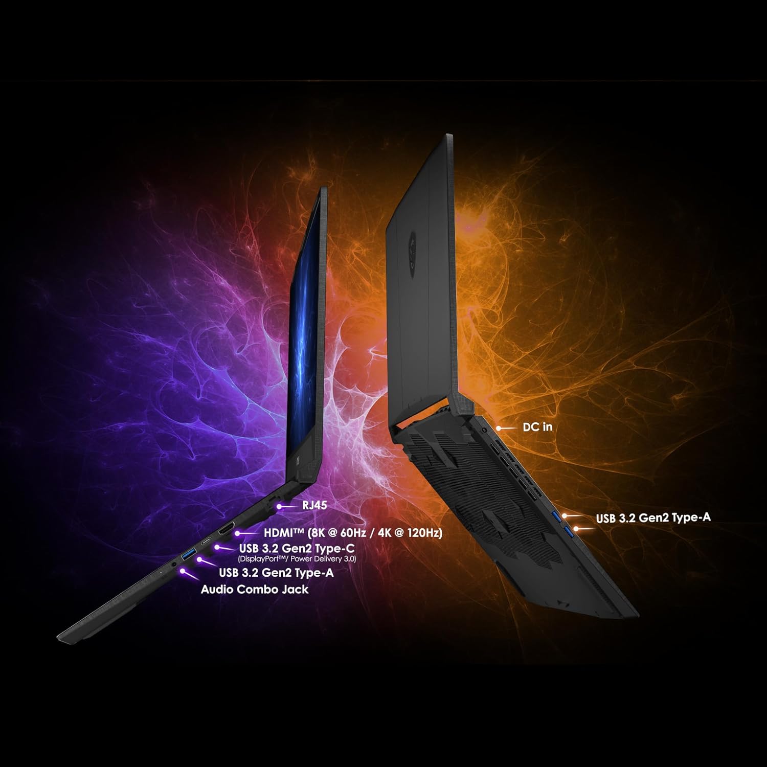 MSI Katana 15 HX 15.6” 165Hz QHD+ Gaming Laptop: Intel Core i9-14900HX, NVIDIA Geforce RTX 5070, 32GB DDR5, 1TB NVMe SSD, RGB Keyboard, Win 11 Home: Black B14WGK-016US - Image 4