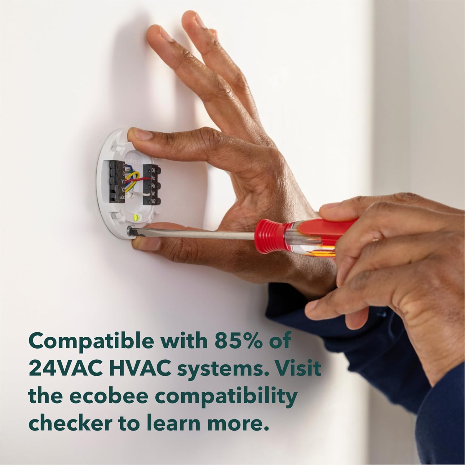 ecobee Smart Thermostat Essential - Energy Star Certified programmable Wi-Fi Thermostat - Works with Siri, Alexa, and Google Assistant - Image 6