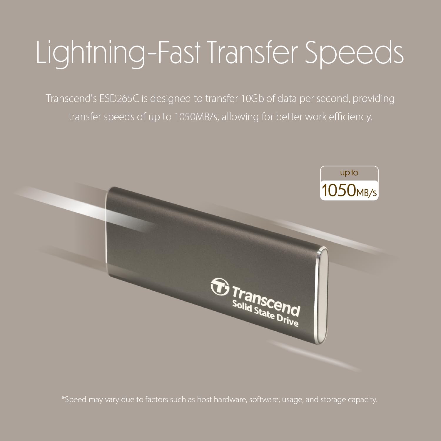 Transcend Portable SSD 2TB External Solid State Drives, up to 1050MB/s USB C SSD External Hard Drive USB 3.2 Gen 2 for iPhone, iPad, Windows, Mac, Android, Tablets, PS5, PS4, Xbox and Smart TV - Image 4