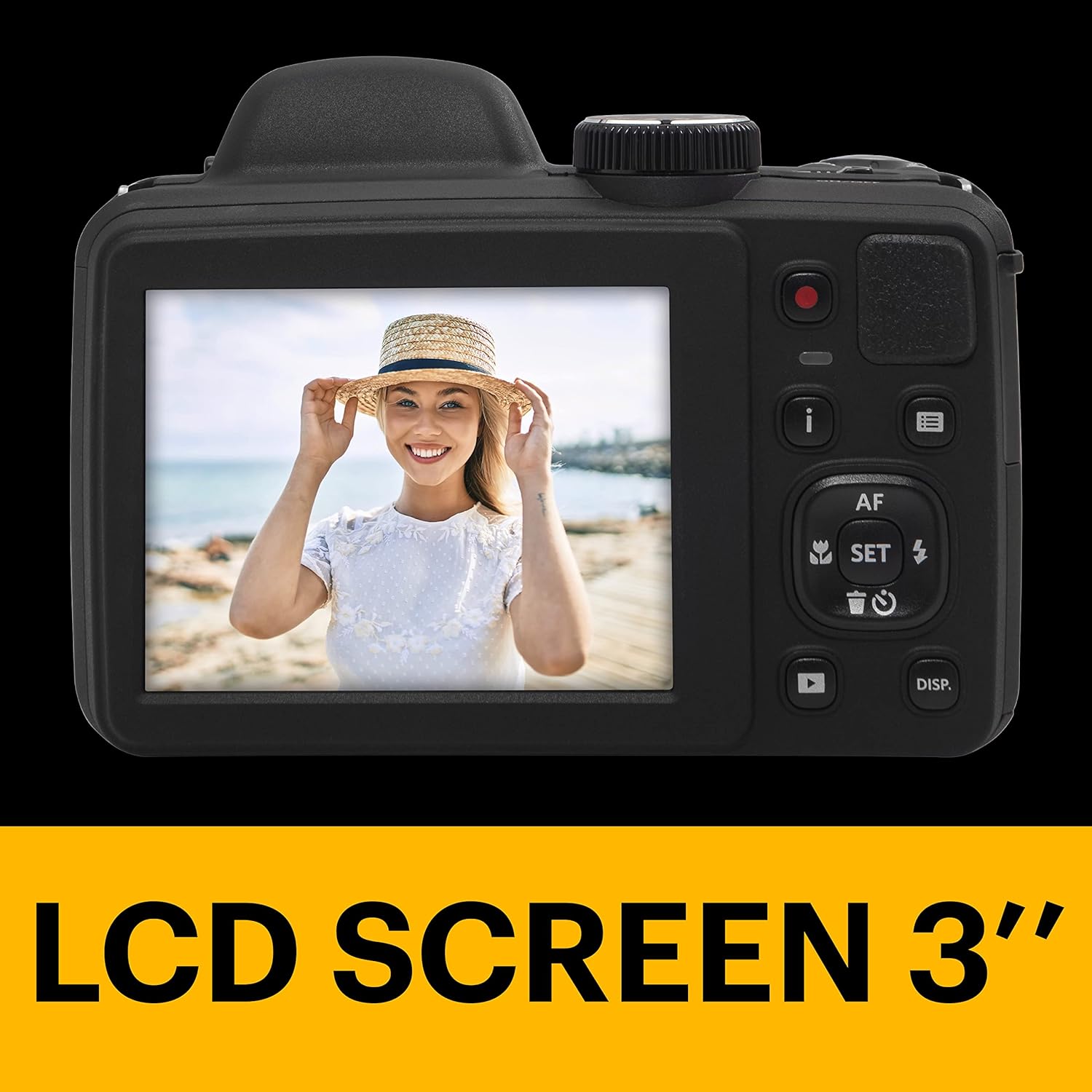 KODAK PIXPRO AZ405-BK 20MP Digital Camera 40X Optical Zoom 24mm Wide Angle Lens Optical Image Stabilization 1080P Full HD Video 3" LCD Vlogging Camera (Black) - Image 4