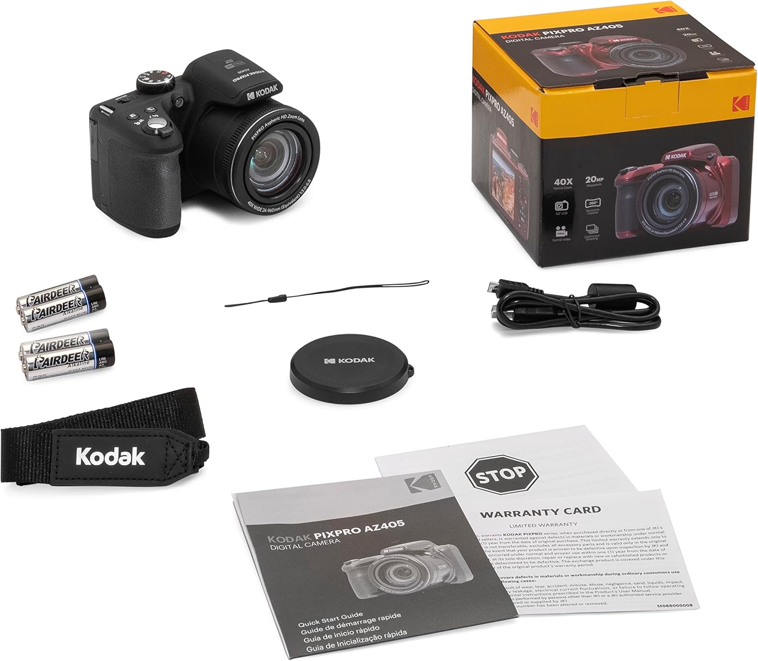 KODAK PIXPRO AZ405-BK 20MP Digital Camera 40X Optical Zoom 24mm Wide Angle Lens Optical Image Stabilization 1080P Full HD Video 3" LCD Vlogging Camera (Black) - Image 9