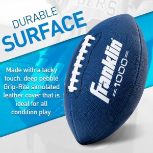 Franklin Sports Youth + Adult Footballs – Extra Grip 1000 Official Size, Junior + Pee Wee Kids – 1 + 12 Packs