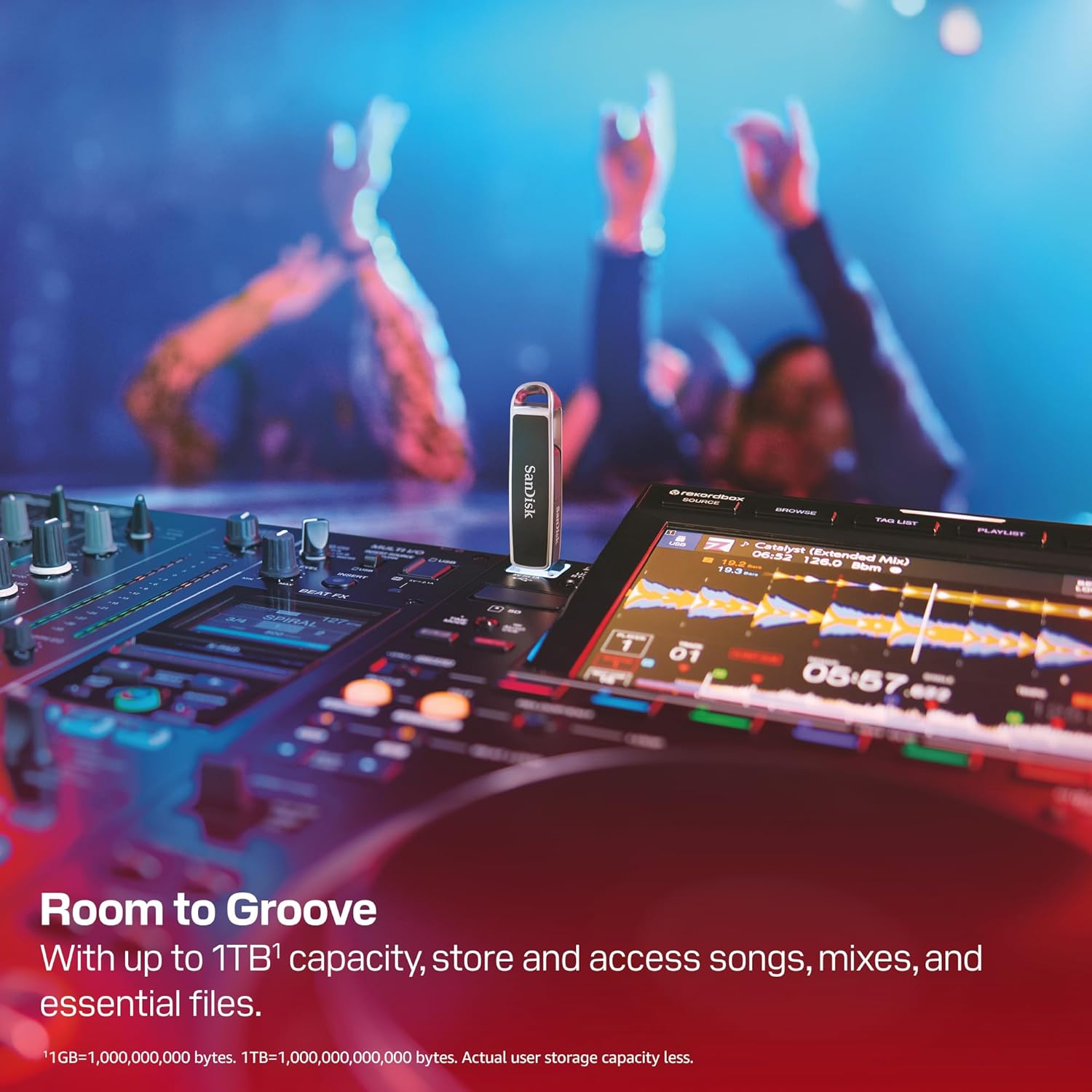 SanDisk 512GB DJ Flash Drive - Up to 1,000 MB/s Read Speed and 900 MB/s Write Speed, High-Performance, Dual Connector USB Type-C and USB Type-A Flash Drive - SDDDE1-512G-GR46 - Image 3