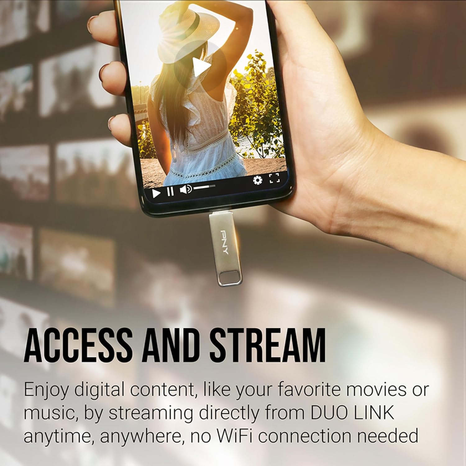 PNY 64GB Duo Link USB 3.2 Type-C Dual Flash Drive for Android Devices and Computers - External Mobile Storage for Photos, Videos, and More - 200MB/s - Image 6