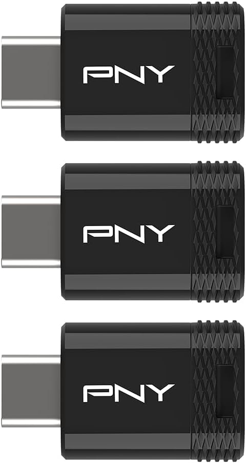 64GB PNY Elite-X Fit Type-C USB 3.2 Flash Drive – Up to 200MB/s Read, Advanced Performance, Convenient Portable Data Storage, Ultra Compact Fit Design, Type-C Connector, 3-Pack - Image 3