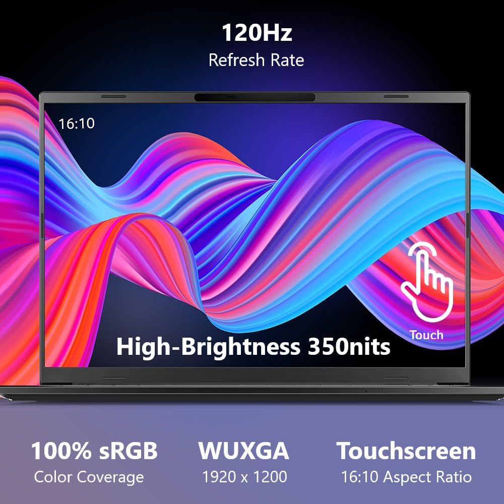 Acer Aspire 16 AI Copilot+ PC | 16" WUXGA 120Hz Multi-Touch Display | Snapdragon X X1-26-100 | NPU: 45 Tops - GPU: Up to 1.7 TFLOPs | 16GB LPDDR5X | 512GB PCIe Gen 4 SSD | Wi-Fi 7 | A16-11MT-X669 - Image 4