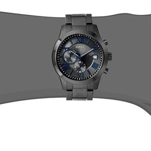 GUESS Men’s Stainless Steel Gunmetal Chronograph Bracelet Watch