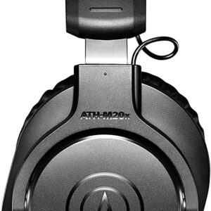 Audio-Technica ATH-M20xBT Wireless Over-Ear Headphones,Black, Adjustable