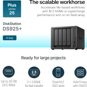 Synology 4-Bay DiskStation DS925+ (Diskless)