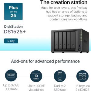 Synology 5-Bay DiskStation DS1525+ (Diskless)