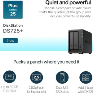 Synology 2-Bay DiskStation DS725+ (Diskless)