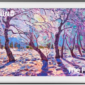 The Frame 32” TV with Teak Bezel