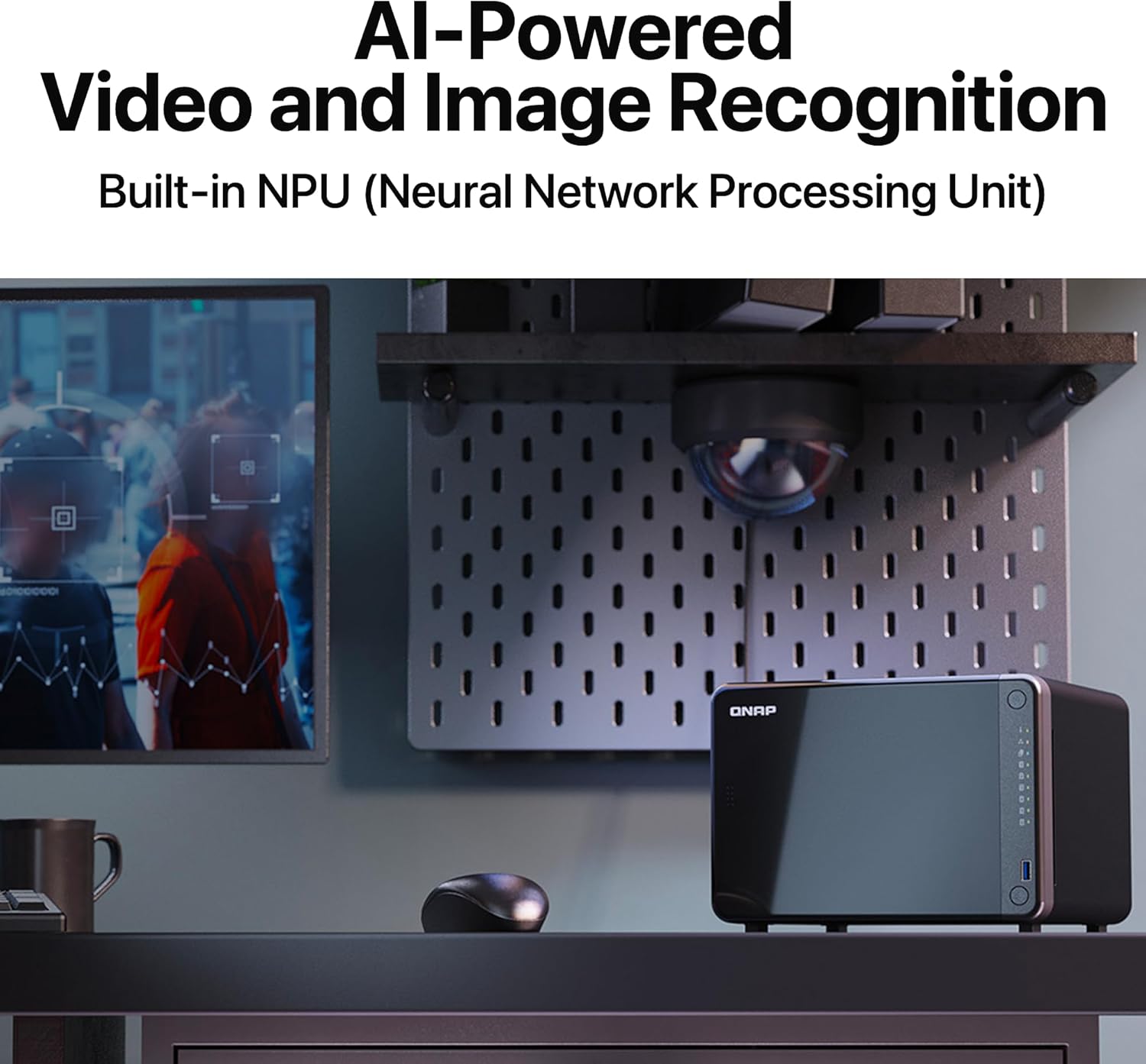 QNAP TS-AI642 6 Bay AI NAS with a Power-efficient ARM Processor and NPU for AI-Powered Video and Image Recognition Applications (Diskless) - Image 3