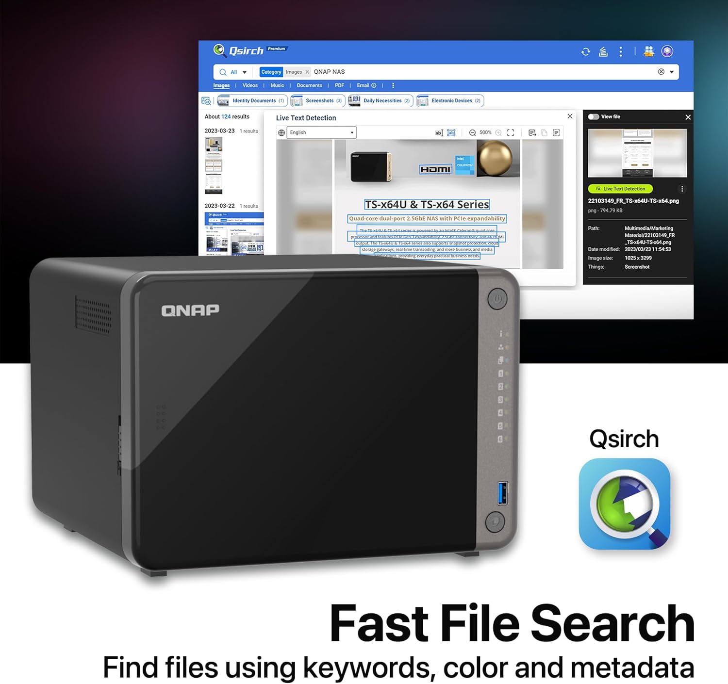 QNAP TS-AI642 6 Bay AI NAS with a Power-efficient ARM Processor and NPU for AI-Powered Video and Image Recognition Applications (Diskless) - Image 5