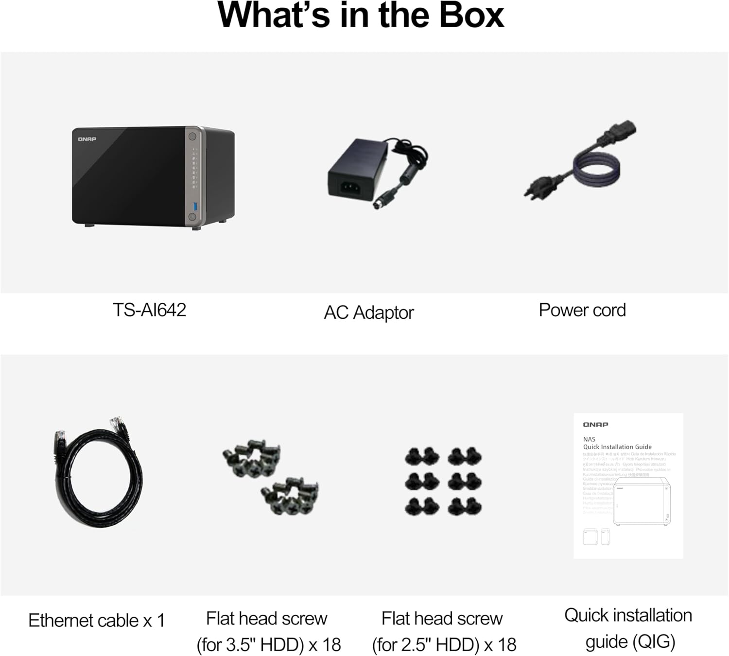 QNAP TS-AI642 6 Bay AI NAS with a Power-efficient ARM Processor and NPU for AI-Powered Video and Image Recognition Applications (Diskless) - Image 8