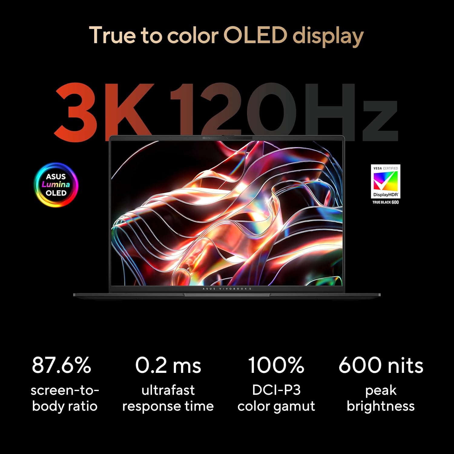 ASUS Vivobook S16 Laptop, Copilot+ PC, AMD Ryzen AI 7 350 with XDNA NPU, 16GB Memory, 1TB SSD, Neutral Black, M5606KA-DS76 - Image 6