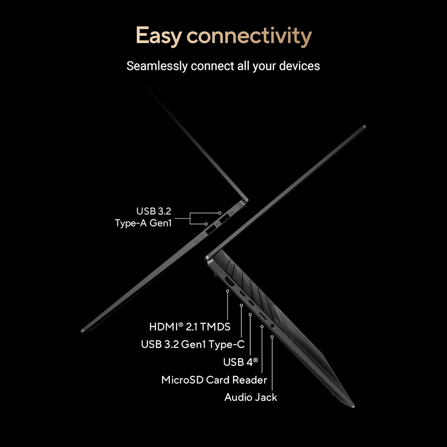 ASUS Vivobook S16 Laptop, Copilot+ PC, AMD Ryzen AI 7 350 with XDNA NPU, 16GB Memory, 1TB SSD, Neutral Black, M5606KA-DS76 - Image 7