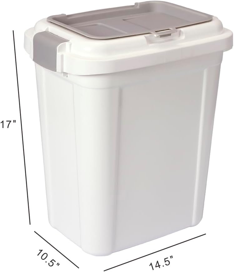 Ashfield & Harkness Airtight Pet Food Storage Container, up to 20 Lbs/ 23 Qt for Dog Cat Bird and Other Pet Food Storage, Easy Acces Including Scoup, Easy Access, Lightweight Keeps Pet Food Fresh - Image 3