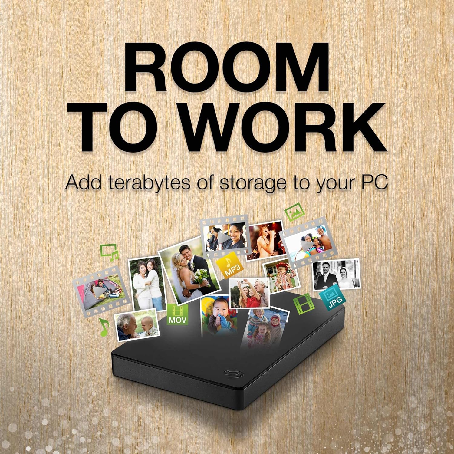 Seagate Portable 1TB External Hard Drive HDD – USB 3.0 for PC, Mac, PlayStation, & Xbox, 1-Year Rescue Service (STGX1000400) , Black - Image 7