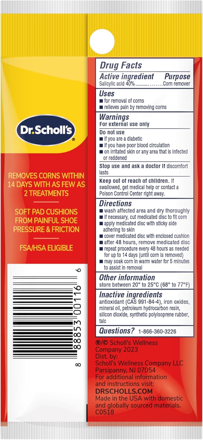 Dr. Scholl's Corn REMOVERS, 9 Ct // Removes Corns in as Few as 2 Treatments, Maximum Strength, Stays on All Day - Image 8