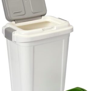 Ashfield & Harkness Airtight Pet Food Storage Container, up to 20 Lbs/ 23 Qt for Dog Cat Bird and Other Pet Food Storage, Easy Acces Including Scoup, Easy Access, Lightweight Keeps Pet Food Fresh