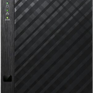 Asustor Drivestor 2 Lite AS1102TL, 2 Bay NAS, 1.7GHz Quad Core, 1GbE Port, 1GB RAM DDR4, Personal Private Cloud, Backup for Home & Small Office, Network Attached Storage(Diskless)