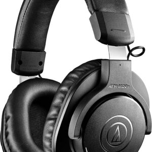 Audio-Technica ATH-M20xBT Wireless Over-Ear Headphones,Black, Adjustable