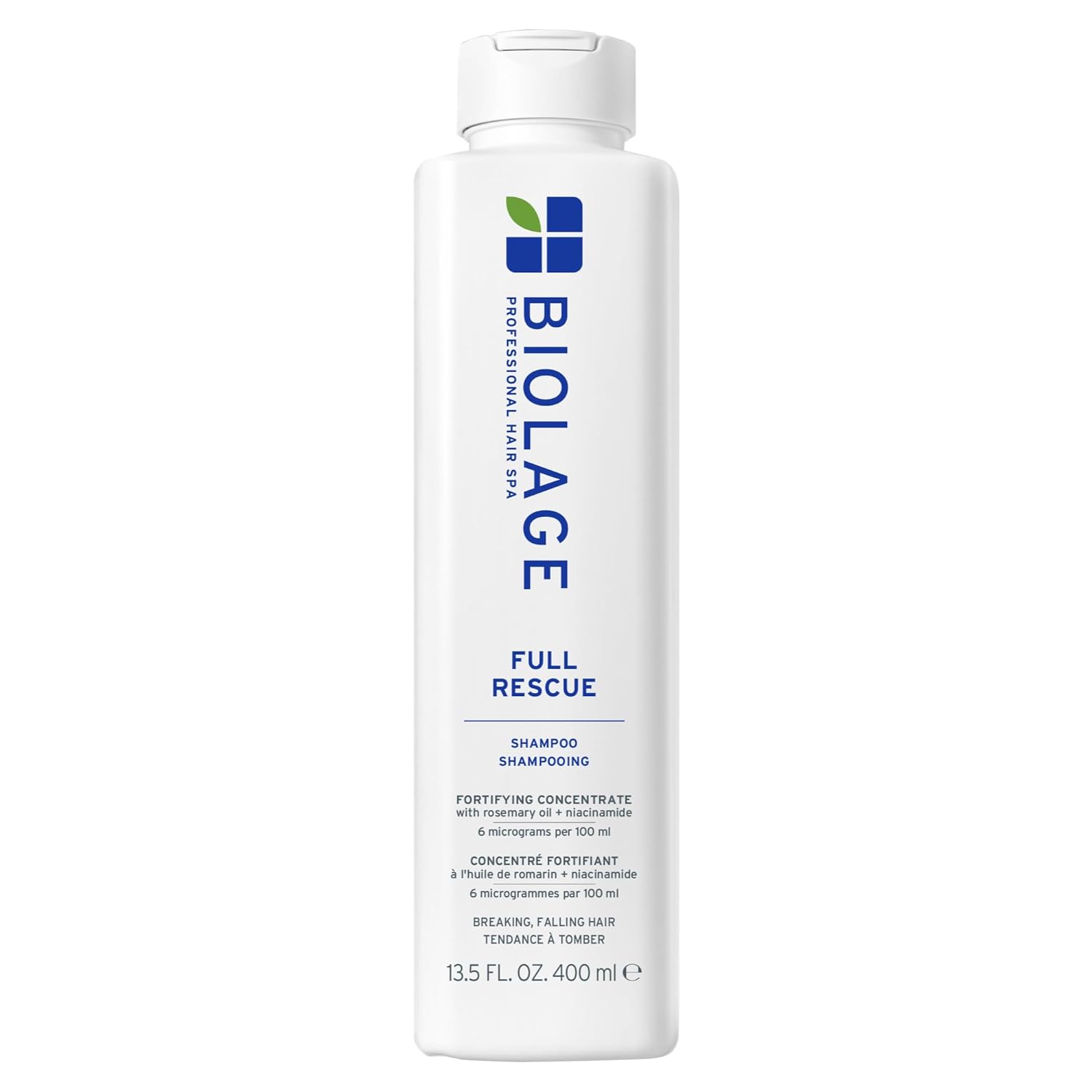 Biolage Full Rescue Shampoo for Thin Hair - Fortifies & Strengthens for Instantly Fuller-Looking Hair, Rosemary Oil & Niacinamide, Vegan & Cruelty-Free