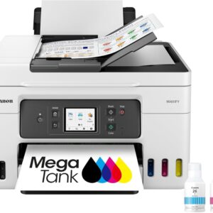 Canon Megatank GX4020 All-in-One Wireless Supertank Printer with Print, Copy, Scan and Fax | Auto Document Feeder | Mobile Printing | 2.7" LCD Touch Screen