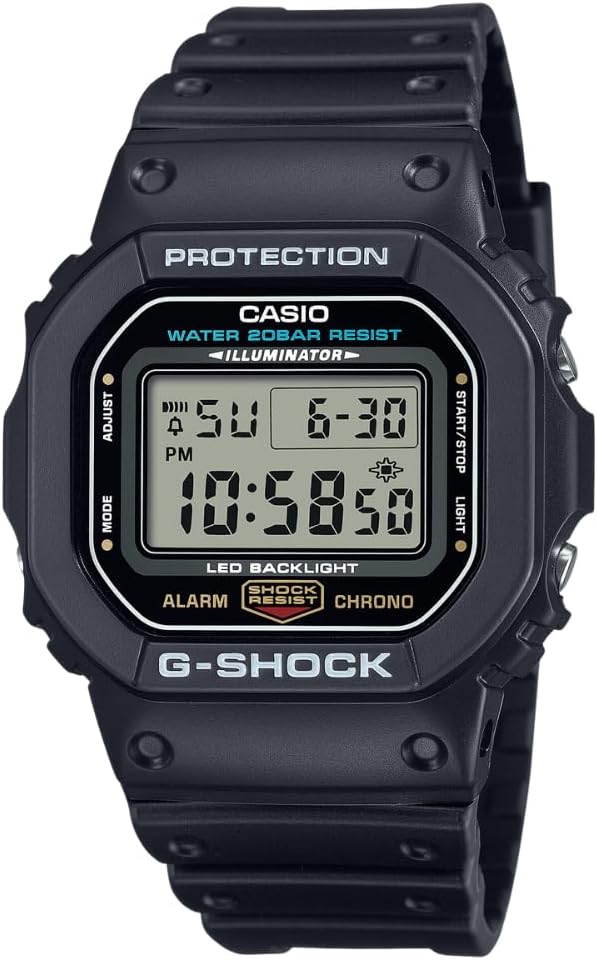 Casio G-Shock Shock Resistant DW5600UE-1V Men's Water Resistant Black Resin Sport Watch