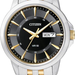 Citizen Quartz Mens Watch, Stainless Steel, Classic, Two-Tone (Model: BF2018-52E)