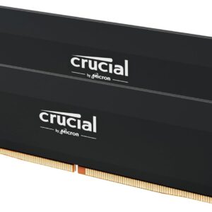 Crucial Pro 32GB DDR5 RAM Kit (2x16GB),CL36 6000MHz, Overclocking Desktop Gaming Memory, Intel XMP 3.0 & AMD Expo Compatible, Black - CP2K16G60C36U5B