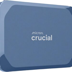 Crucial X10 4TB Portable SSD, Up to 2,100MB/s, USB 3.2 USB-C, External Solid State Drive, Compatible with Windows, Mac & Android, Durable Storage for Games, Photos & Files, Blue - CT4000X10SSD9-02
