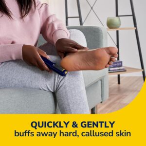 Dr. Scholl’s Callus Remover Electronic Foot File, Electric Hard Skin Removal for Feet, Effortless Soft Smooth Skin in Minutes, Perfect for Travel, for Women & Men, AAA Batteries Included