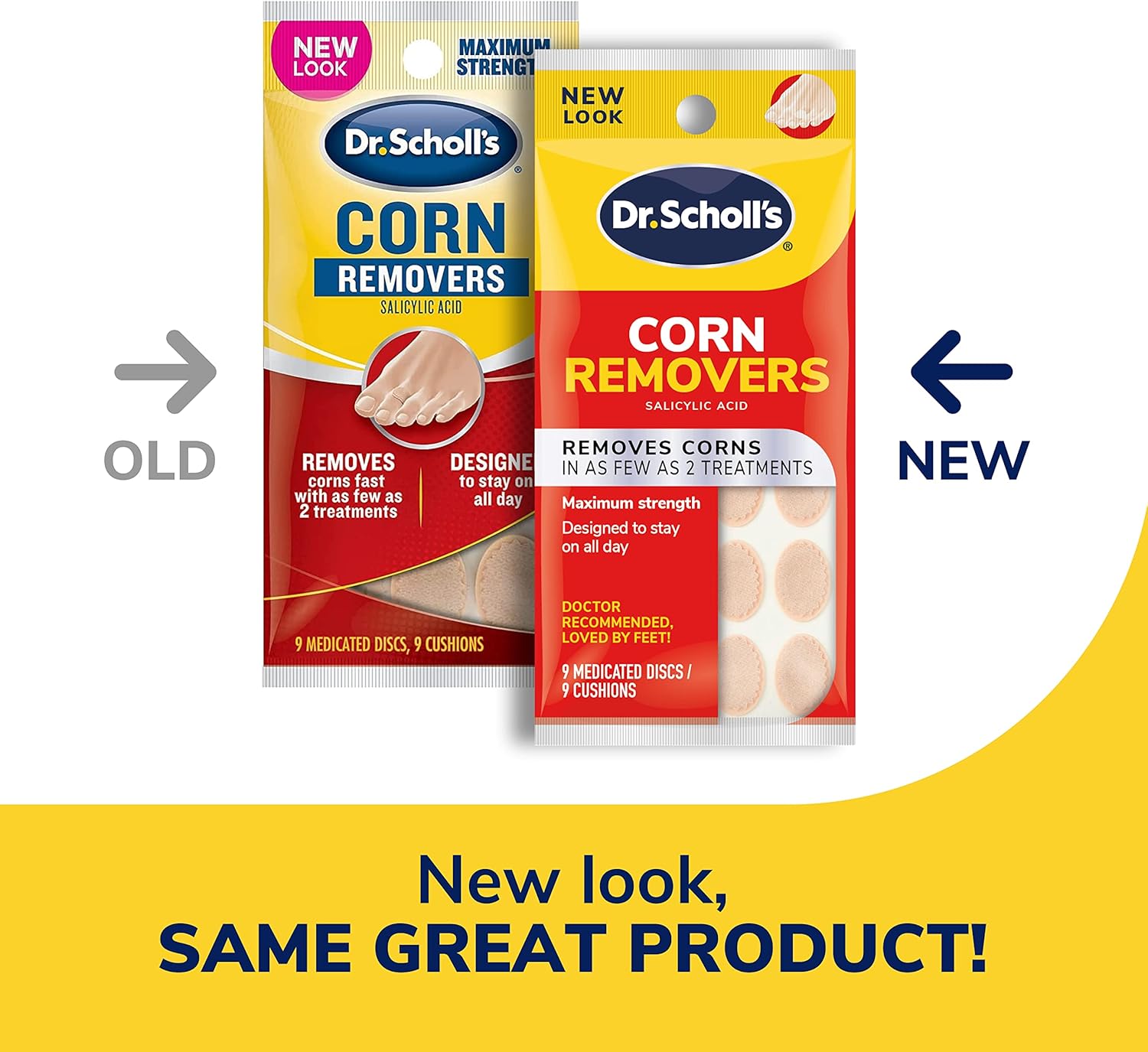 Dr. Scholl's Corn REMOVERS, 9 Ct // Removes Corns in as Few as 2 Treatments, Maximum Strength, Stays on All Day - Image 2