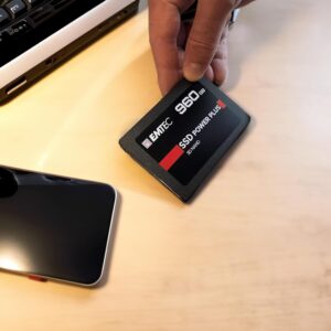 Emtec 480GB X150 Power Plus 3D NAND 2.5” SATA III Internal Solid State Drive (SSD) ECSSD480GX150