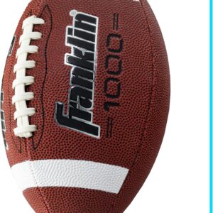Franklin Sports Youth + Adult Footballs – Extra Grip 1000 Official Size, Junior + Pee Wee Kids – 1 + 12 Packs