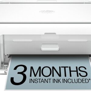 HP DeskJet 2827e Wireless All-in-One Color Inkjet Printer, Scanner, Copier, Best-for-Home, 3 Month Instant Ink Trial Included, AI-Enabled (6W7F5A)