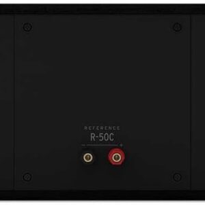 Klipsch Reference Next-Generation R-50C Horn-Loaded Center Channel Speakers for Crystal-Clear Home Theater Dialogue in Black