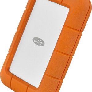 LaCie Rugged Thunderbolt USB-C 2TB External Hard Drive Portable HDD – USB 3.0 compatible, Drop Shock Dust Water Resistant, Mac and PC Computer Desktop Workstation Laptop, 1 Mo Adobe CC (STFS2000800)