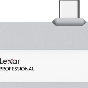 Lexar 1TB Professional Go Portable SSD, Supports Apple 4K 60fps ProRes, Up to 1050MB/s, USB 3.2 Gen 2, Rugged, IP65, Ultracompact, Compatible w/iPhone 15/16, External SSD (LSL400X001T-RNSNU)