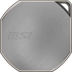 MSI DATAMAG 40Gbps 1TB Portable SSD, 1TB External Solid State Drive, Speeds Up to 4000MB/s, USB-C, Reliable Storage for Gaming, Students, Professionals, Silver