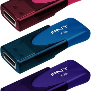 PNY 16GB Attaché 4 USB 2.0 Flash Drive 3-Pack