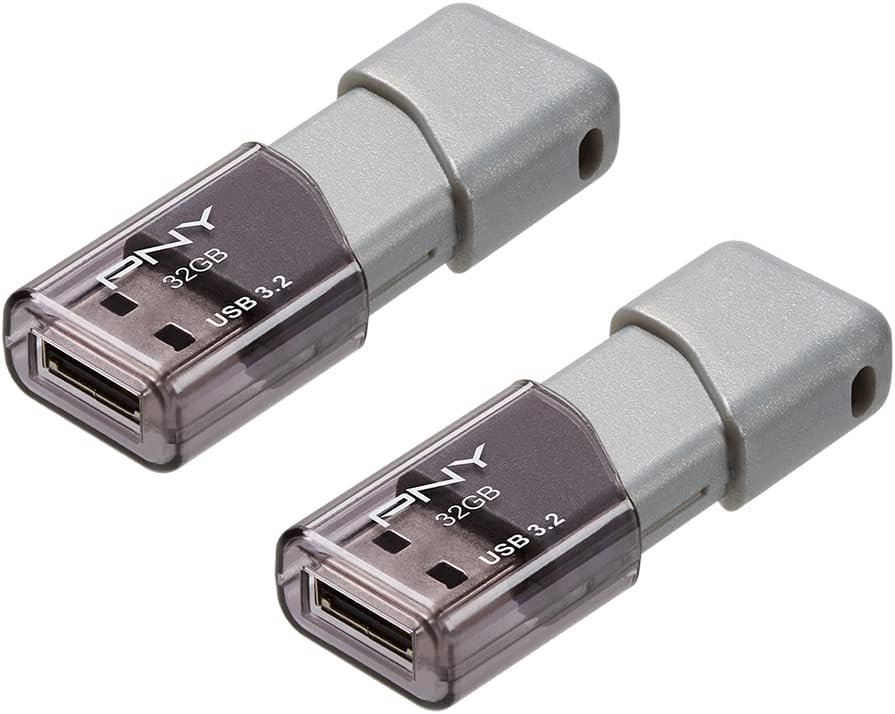 PNY 32GB Elite Turbo Attaché 3 USB 3.2 Flash Drive 2-Pack - Image 2
