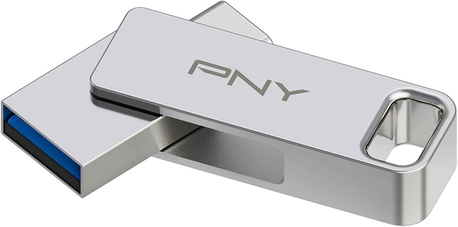 PNY 64GB Duo Link USB 3.2 Type-C Dual Flash Drive for Android Devices and Computers - External Mobile Storage for Photos, Videos, and More - 200MB/s - Image 2