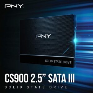 PNY CS900 500GB 3D NAND 2.5″ SATA III Internal Solid State Drive (SSD) – (SSD7CS900-500-RB)