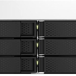 QNAP TS-1264U-RP-8G-US 12 Bay High-Speed Rackmount NAS Intel® Celeron® N5105/N5095 4-Core CPU, 8GB DDR4 Memory and 2.5GbE (2.5G/1G/100M) Network Connectivity (Diskless)